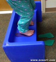 kid hopping down