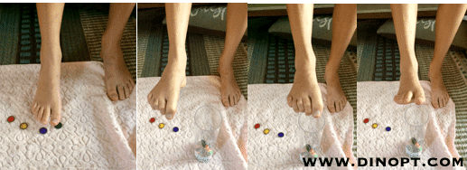 toes on towel